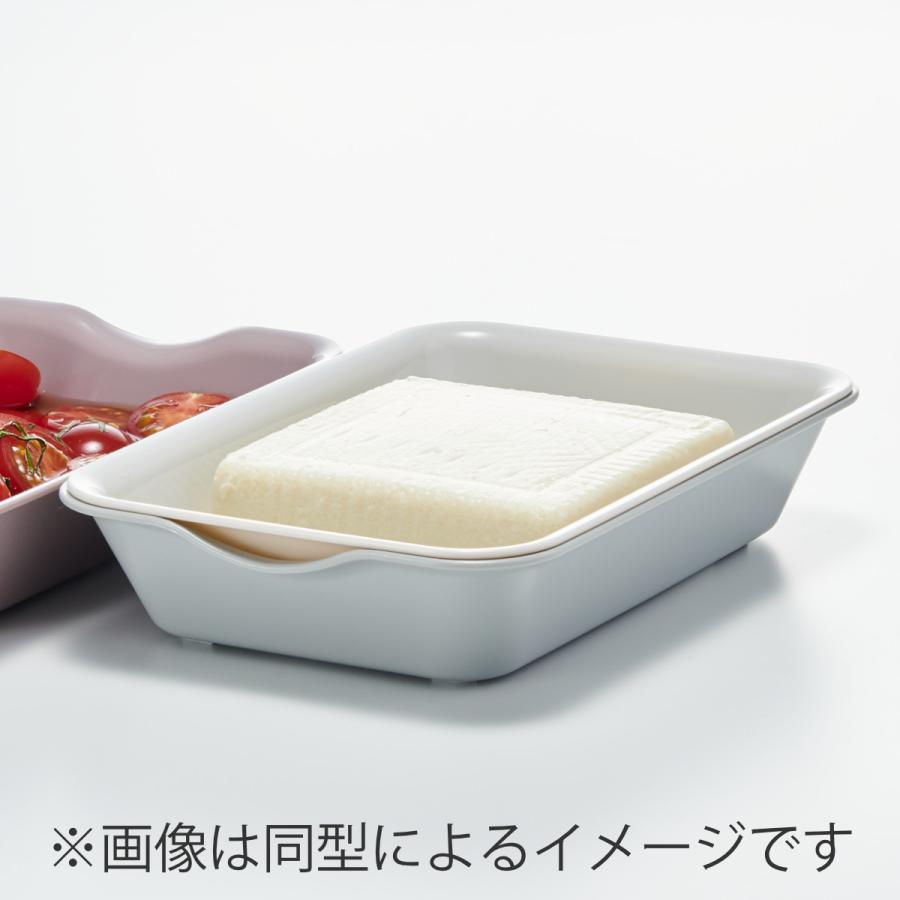 ザル&バット3点セット 抗菌 角型 電子レンジ対応 日本製 Vat＆Colander 2+1セット （ ざる ザル 角ざる 水切りざる バット セット 抗菌加工 ）｜livingut｜11