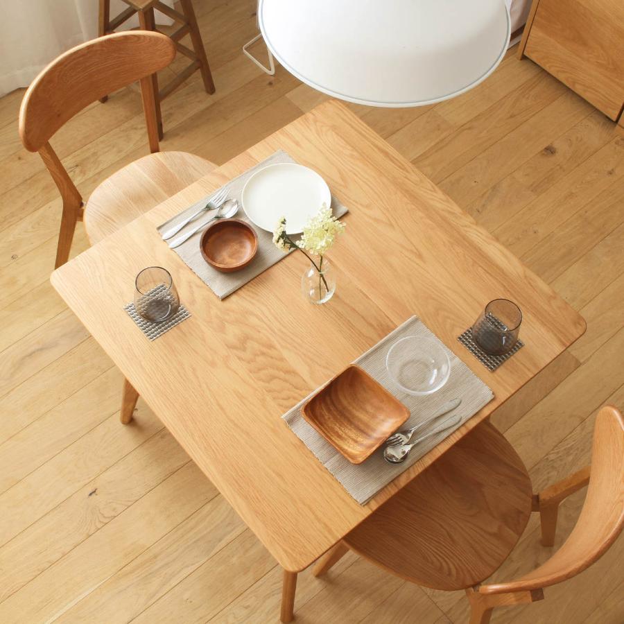 岩附 ダイニングセット 3点セット テーブル幅80cm ダイニングチェア2脚