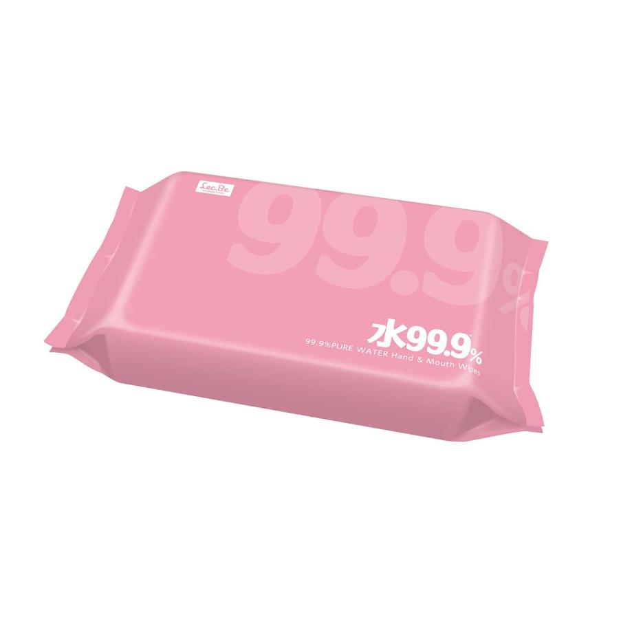 LEC（レック） ウェットティッシュ 手口ふき 水99.9％ 80枚入り 48個