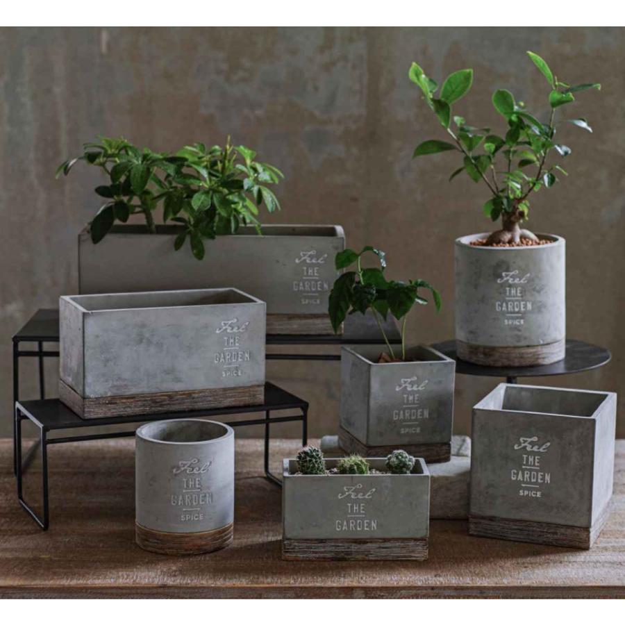 プランター FEEL THE GARDEN セメントプランター レクト ロング