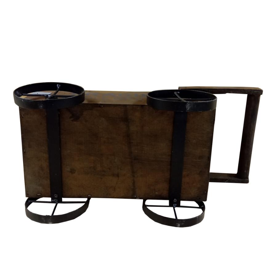 ガーデニング収納 フラジール カートボックス 木製 （ ディスプレイ