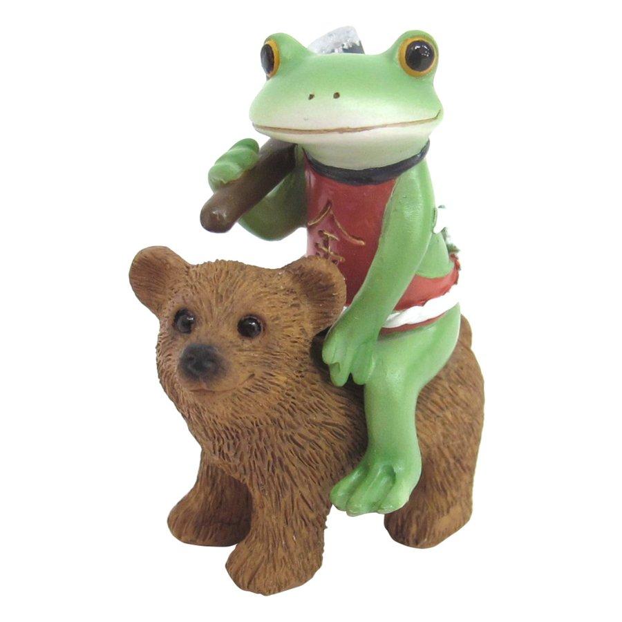 オブジェ カエル 金タロウと熊 Copeau （ 置き物 コポー コポタロウ