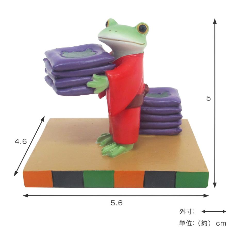 カエル根づけ 座布団付き