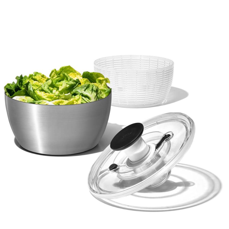OXO(キッチン用品) OXO ステンレスサラダスピナー 食洗機対応 OXO(キッチン用品) OXO ステンレスサラダスピナー 食洗機対応