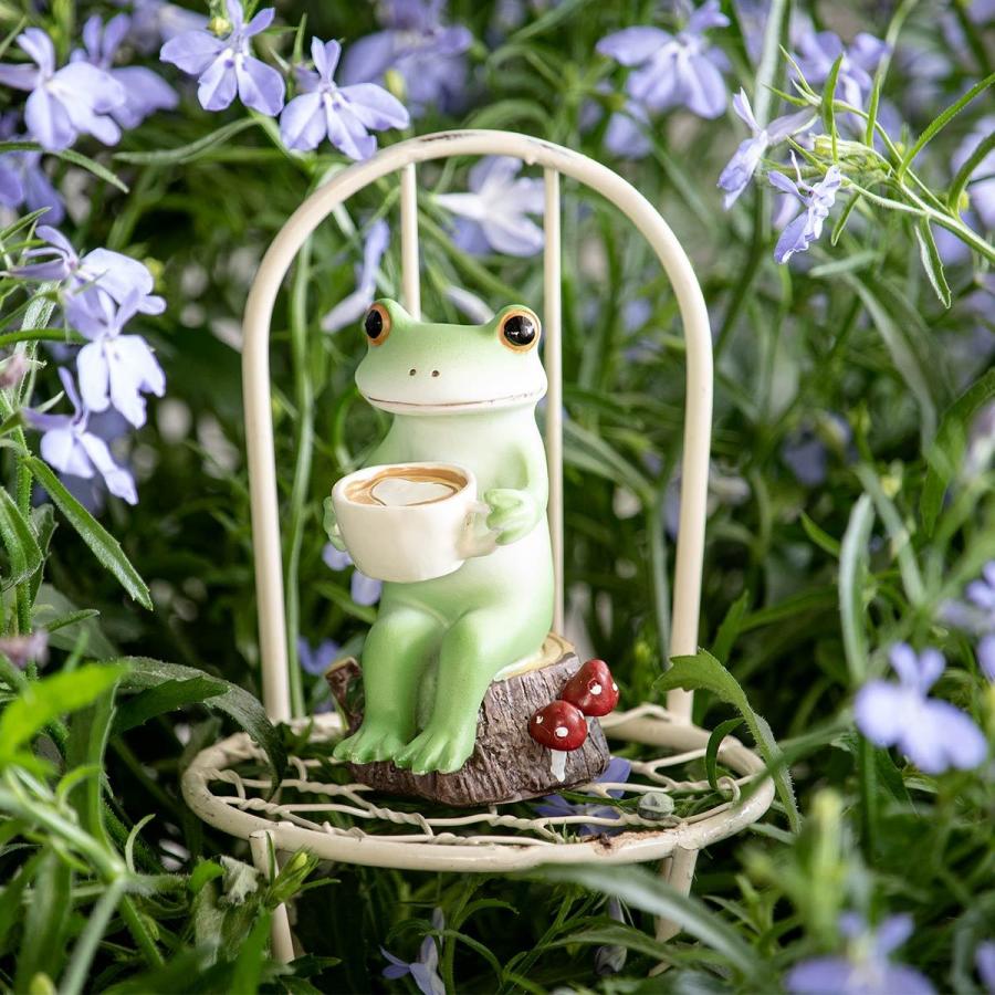 【美品】可愛いカエルたち　オーナメント６点セット★コポーなど 美品】可愛いカエルたち オーナメント6点セット☆カエルのコポー など