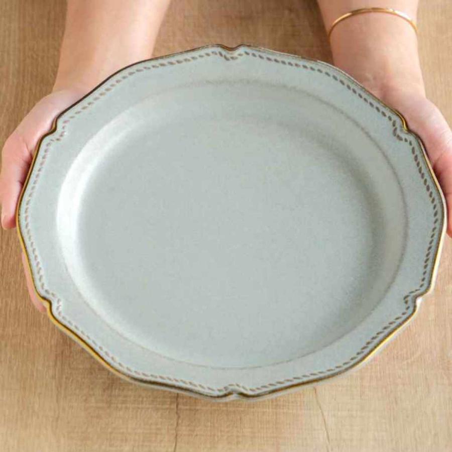aito製作所 プレート 24cm L ステッチ 陶器 美濃焼 （ 食洗機対応 大皿