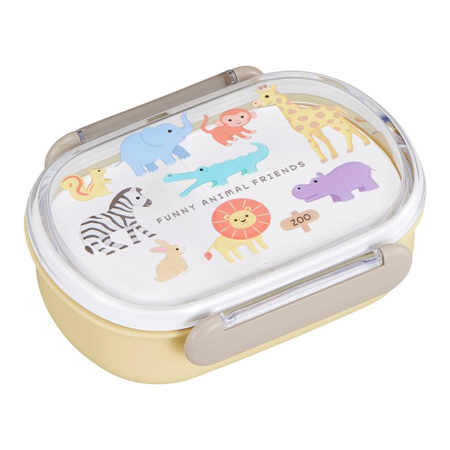 OSK（オーエスケー） 弁当箱 ミニ 1段 270ml アニマルフレンズ 小判型