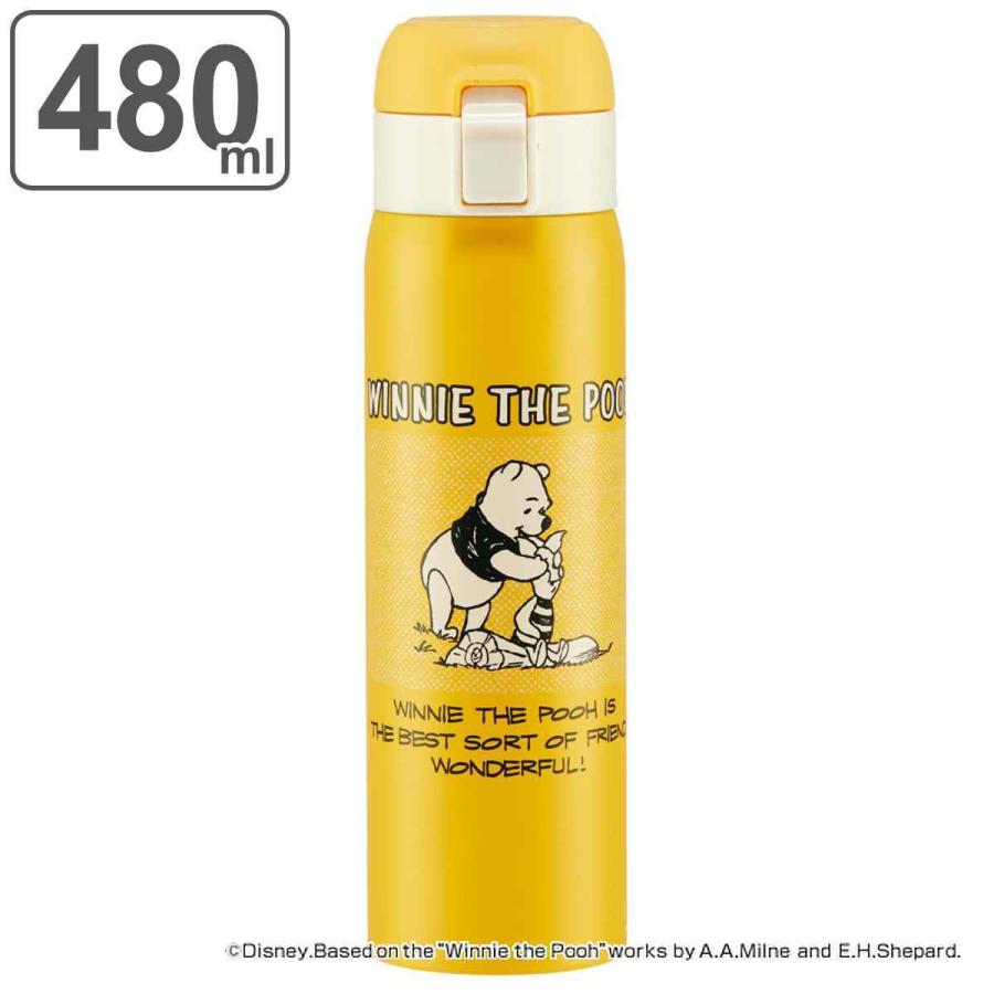 Disney（ディズニー） 水筒 480ml ステンレス 直飲み ワンタッチ くま