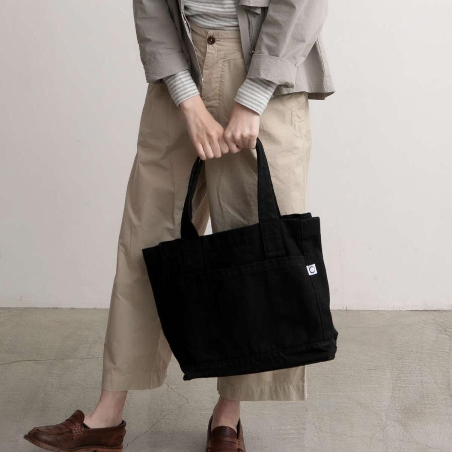 coleco エコバッグ トートバッグ キャンバス L マチ広 仕切り付き