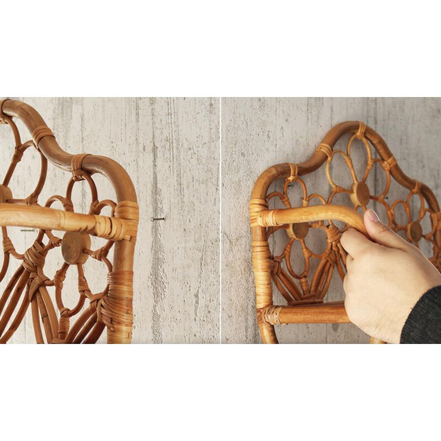 籐 飾り棚 ウォールラック ハンドメイド 約幅43cm ( ラタン製 籐 飾り棚 ウォールラック ハンドメイド 約幅43cm ( ラタン製