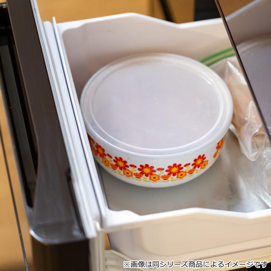 富士ホーロー 保存容器 800ml メモリーズ 14cm 丸型容器 ブルー