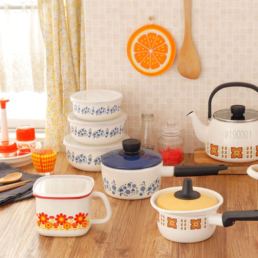 富士ホーロー 保存容器 1.5L メモリーズ 角型みそポット ゴールド