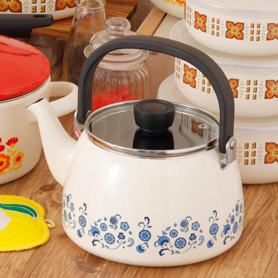 やかん 2 5l Ih対応 メモリーズ ブルーフラワー ケトル ガス火 Ih 対応 ヤカン ホーローケトル ガラス蓋 リビングート ヤフー店 通販 Yahoo ショッピング