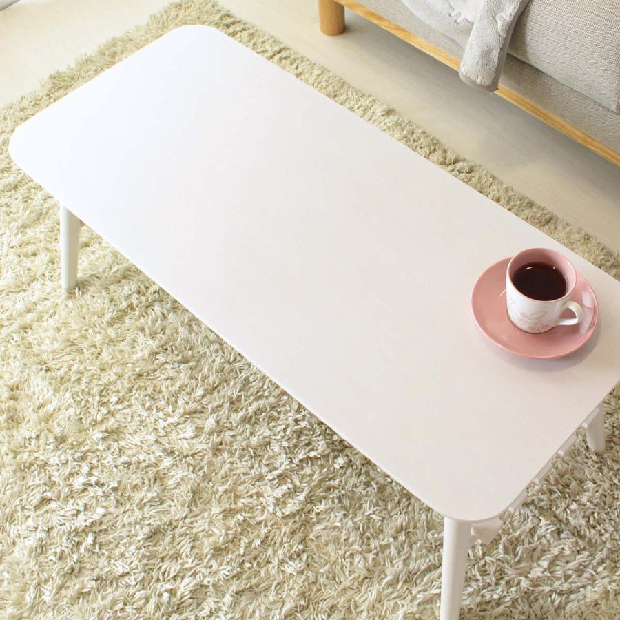 岩附 センターテーブル 幅90cm 折りたたみ ラック付き 木製