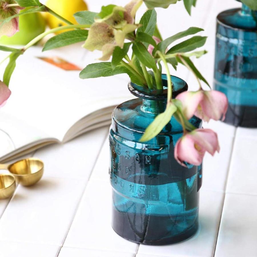 花瓶 VALENCIA リサイクルガラス フラワーベース SIETE （ 花びん