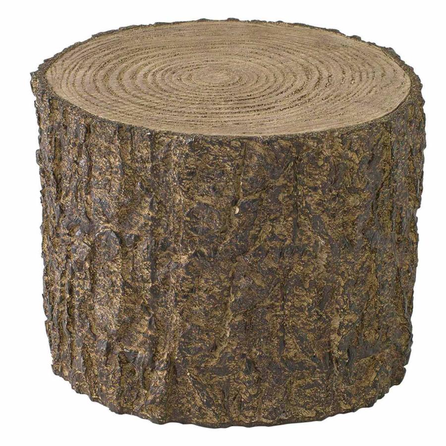 オーナメント レジン切り株オブジェ Mサイズ （ オブジェ 切り株 花台