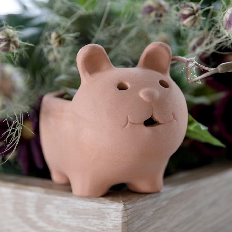 プランター アニマルテラコッタポット ウサギ 2号 （ 植木鉢 プラント