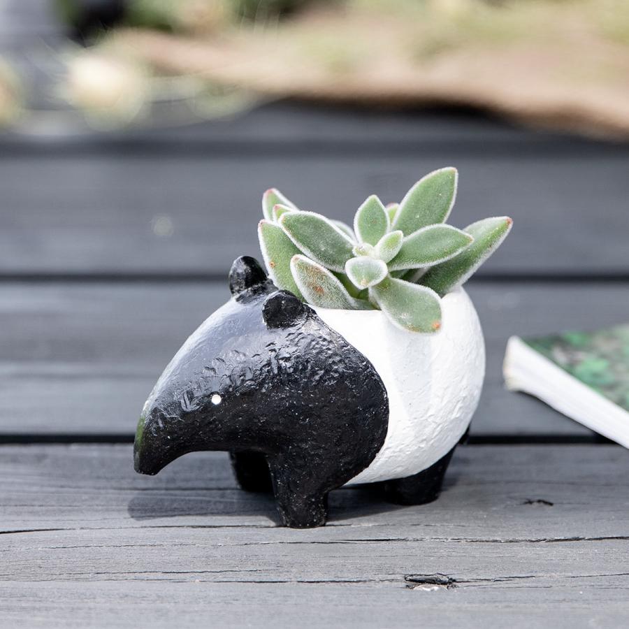 プランター 珍獣シリーズ マレーバク （ 植木鉢 プラントポット 植物用