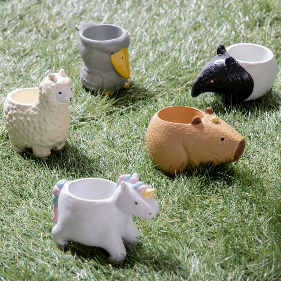 プランター 珍獣シリーズ マレーバク （ 植木鉢 プラントポット 植物用