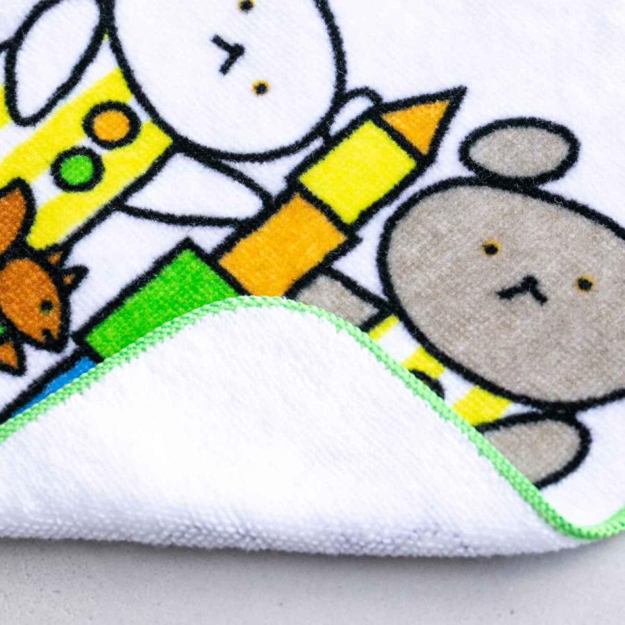 ミニタオル こぐまちゃん 15×15cm つみき （ ハンドタオル 手拭き 絵本