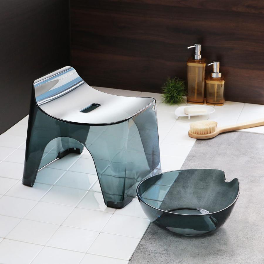 シンカテック 風呂椅子 湯桶 セット 座面高さ20cm ヒューバス 日本製