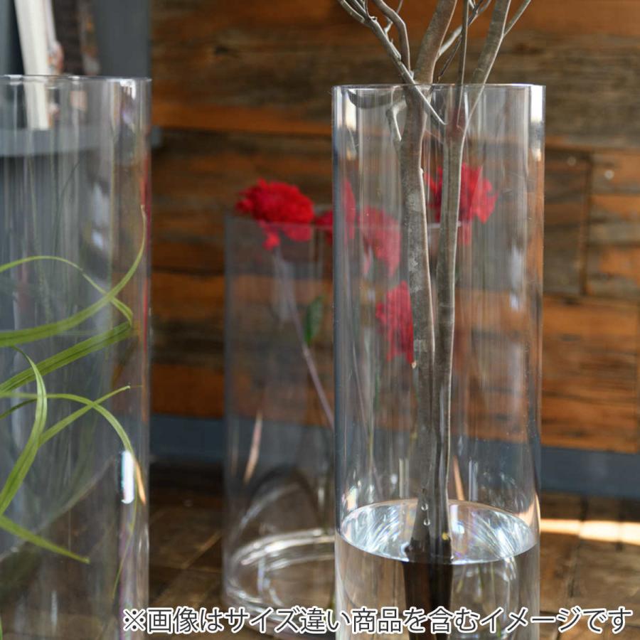 花瓶 割れないガラス PVシリンダー 直径15×高さ15cm （ 花びん