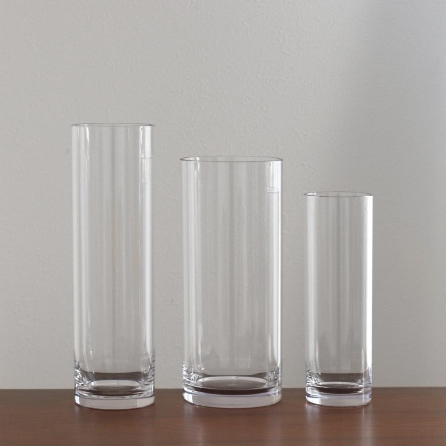 花瓶 割れないガラス PVシリンダー 直径15×高さ35cm （ 花びん 花器