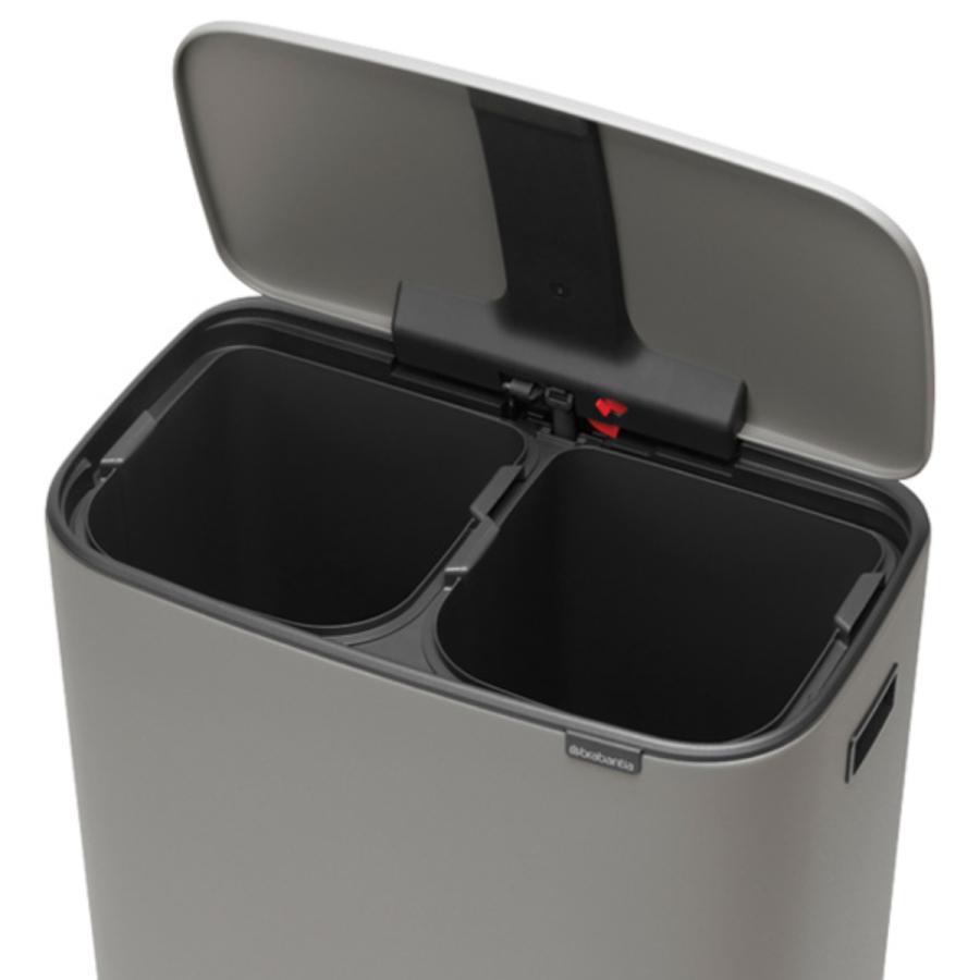brabantia ゴミ箱 2X30L Bo Pedal Bin ステンレス グレー