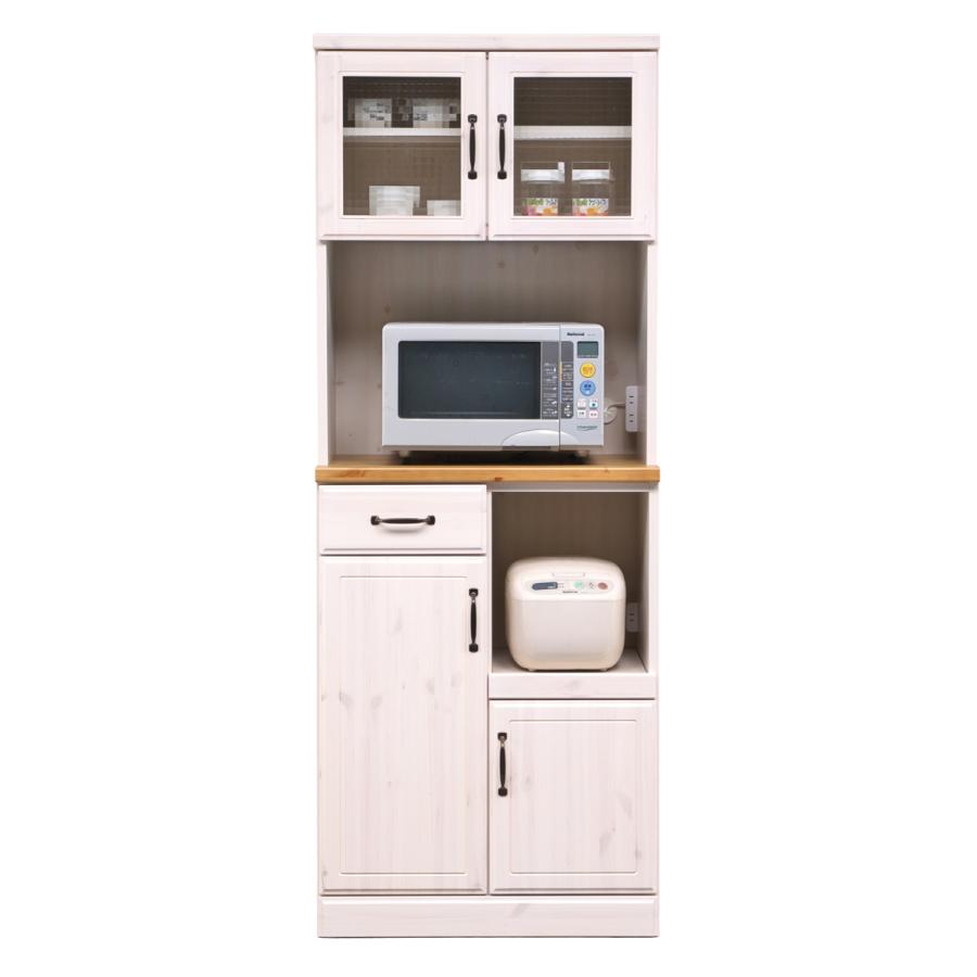 食器棚（右） キャビネット 食器棚 ミランダ2 80 WW ホワイトウォッシュ <N>(幅80