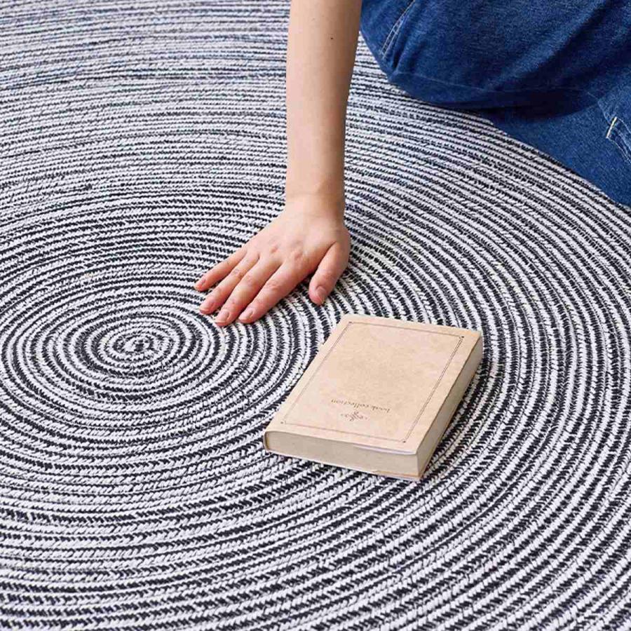 【最終値下】【半額】【新品】ハンドメイド コットン ラグ120cm×180cm 最終値下】【半額】【新品】ハンドメイド コットン ラグ120cm×180cm