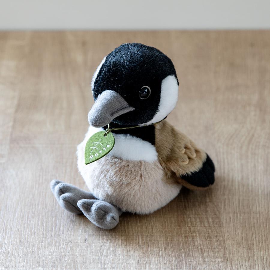 ぬいぐるみ potte シジュウカラガン （ ヌイグルミ 鳥 動物 雑貨