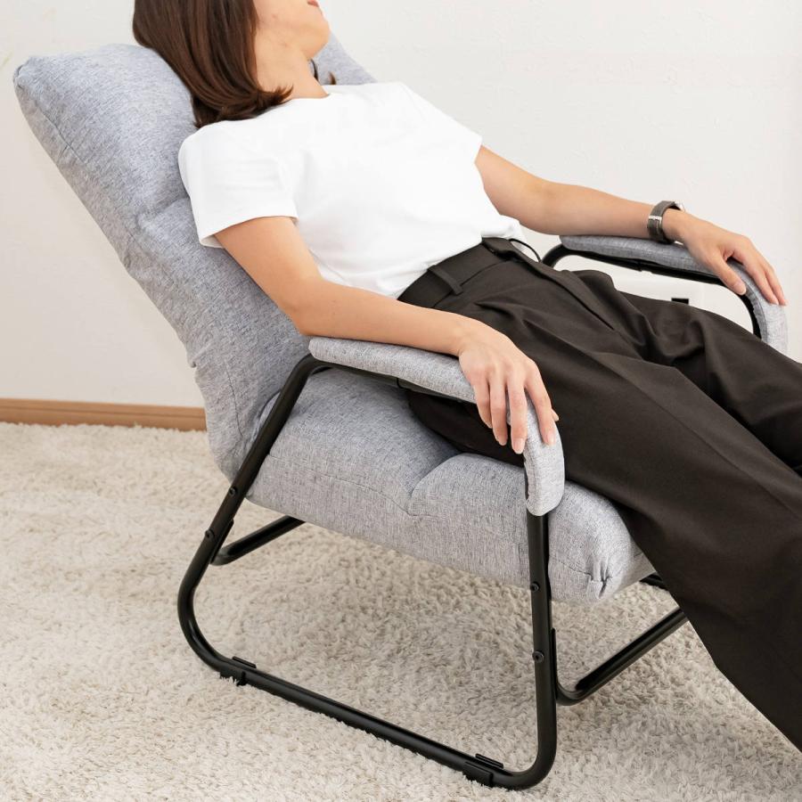 リクライニングチェア 高座椅子 座面高38cm 肘付 ( リラックス リクライニングチェア 高座椅子 座面高38cm 肘付 ( リラックス