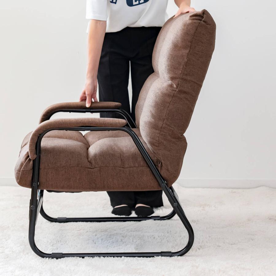リクライニングチェア 高座椅子 座面高38cm 肘付 ( リラックス リクライニングチェア 高座椅子 座面高38cm 肘付 ( リラックス