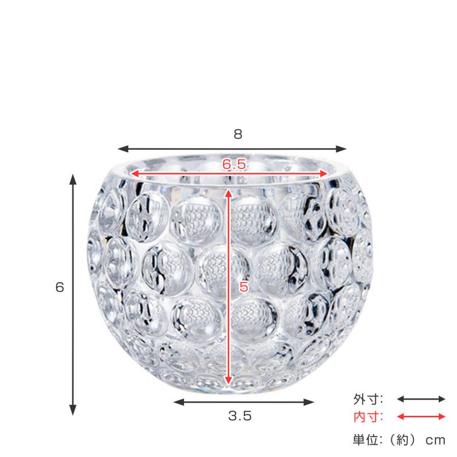 花瓶 割れないガラス PVクリスタンインフィニティボール 直径8×高さ6cm
