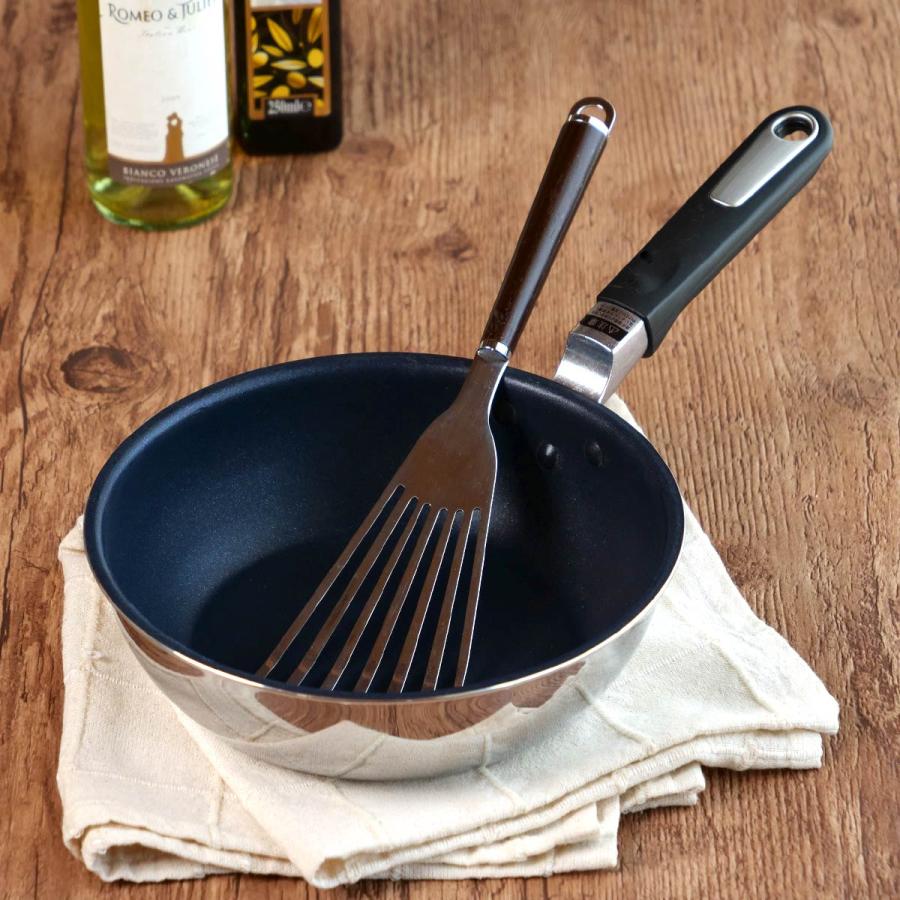 ウルシヤマ金属工業 フライパン 20cm 深型 IH対応 クワトロ