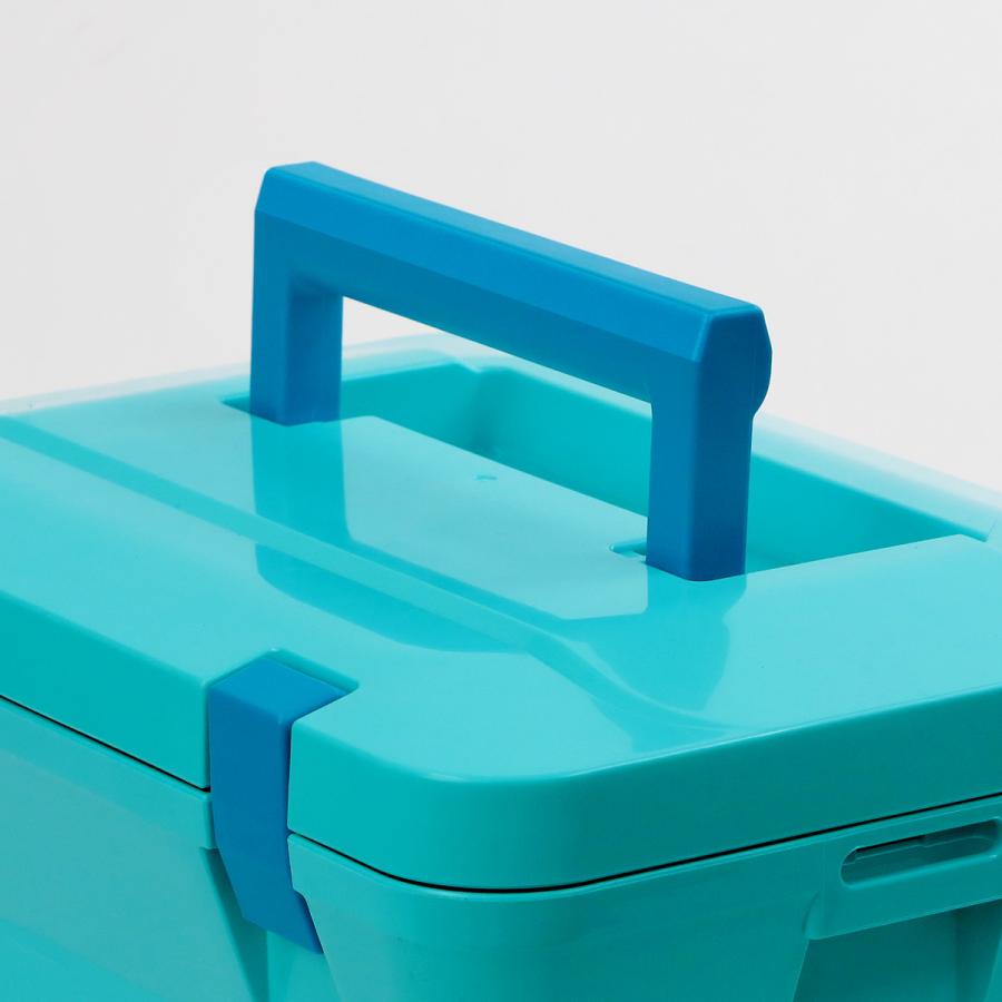 伸和（SHINWA） クーラーボックス 37L アクアブルー ハードタイプ