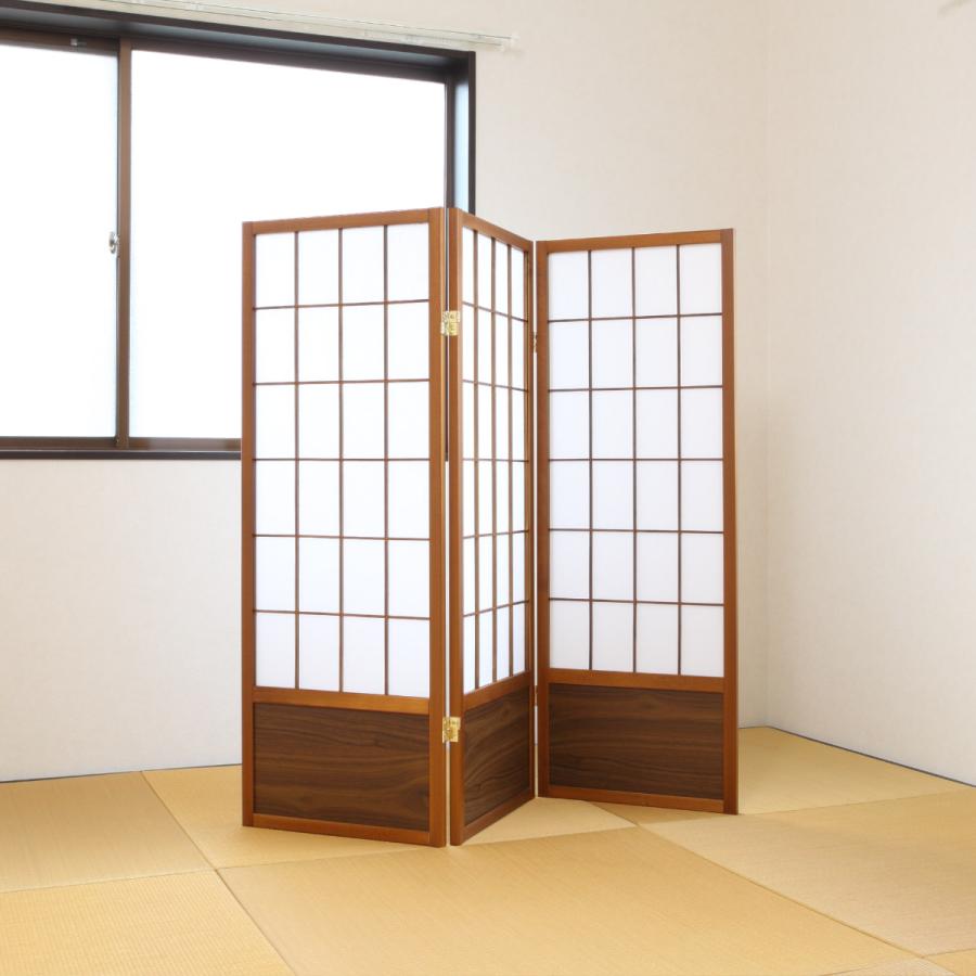 衝立 和風衝立 あずきM 3連 高さ120cm （ 間仕切り 目隠し