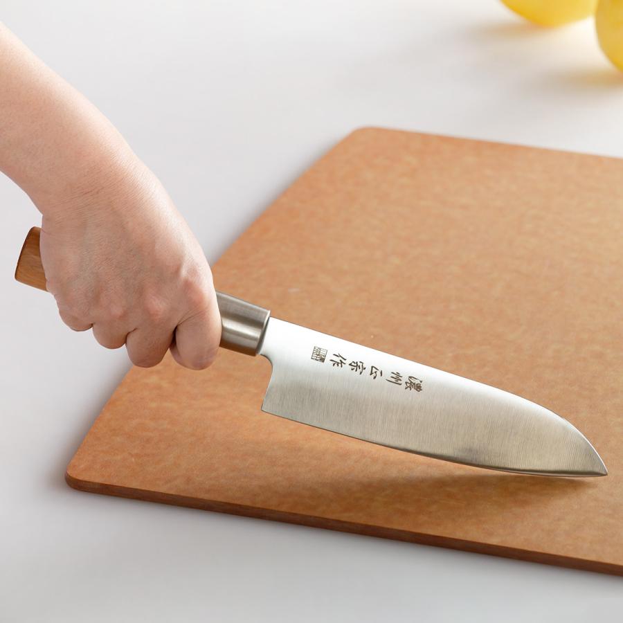 三徳包丁 17cm ステンレス和包丁 クロム 濃州正宗作 日本製 （ 包丁