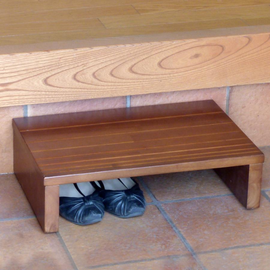 フクダクラフト 玄関台 幅45cm 天然木 （ 台 玄関踏み台 踏台 木製