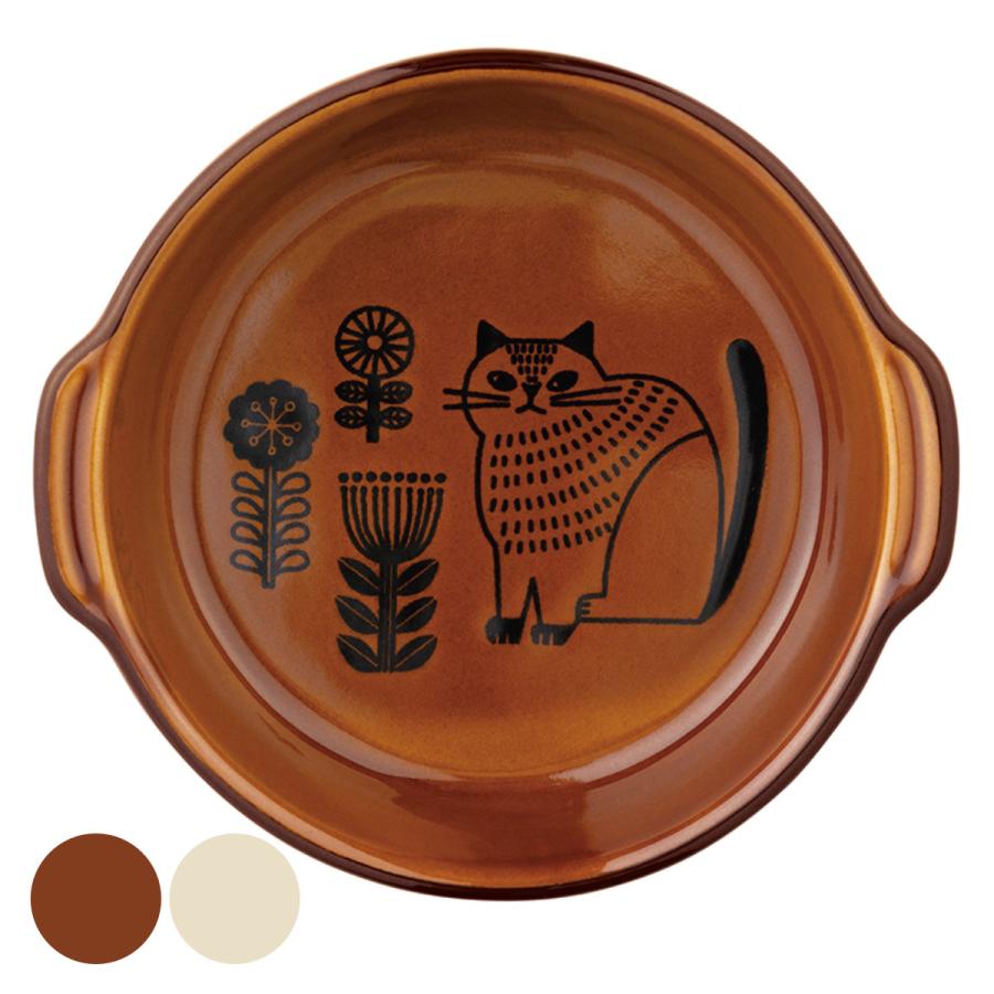 グラタン皿 16cm フィーカ ラウンド 陶器 萬古焼 （ 食洗器対応 電子