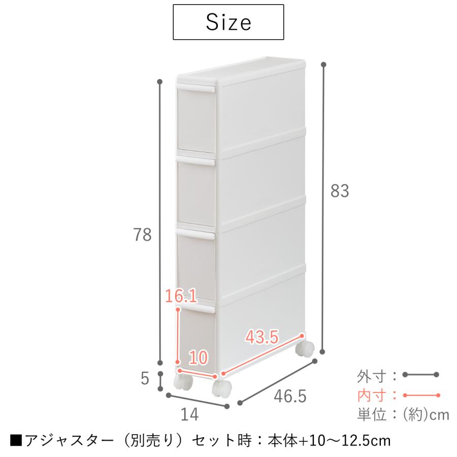 Like-it キッチンストッカー スリムストレージ ファイントール Like-it キッチンストッカー スリムストレージ ファイントール