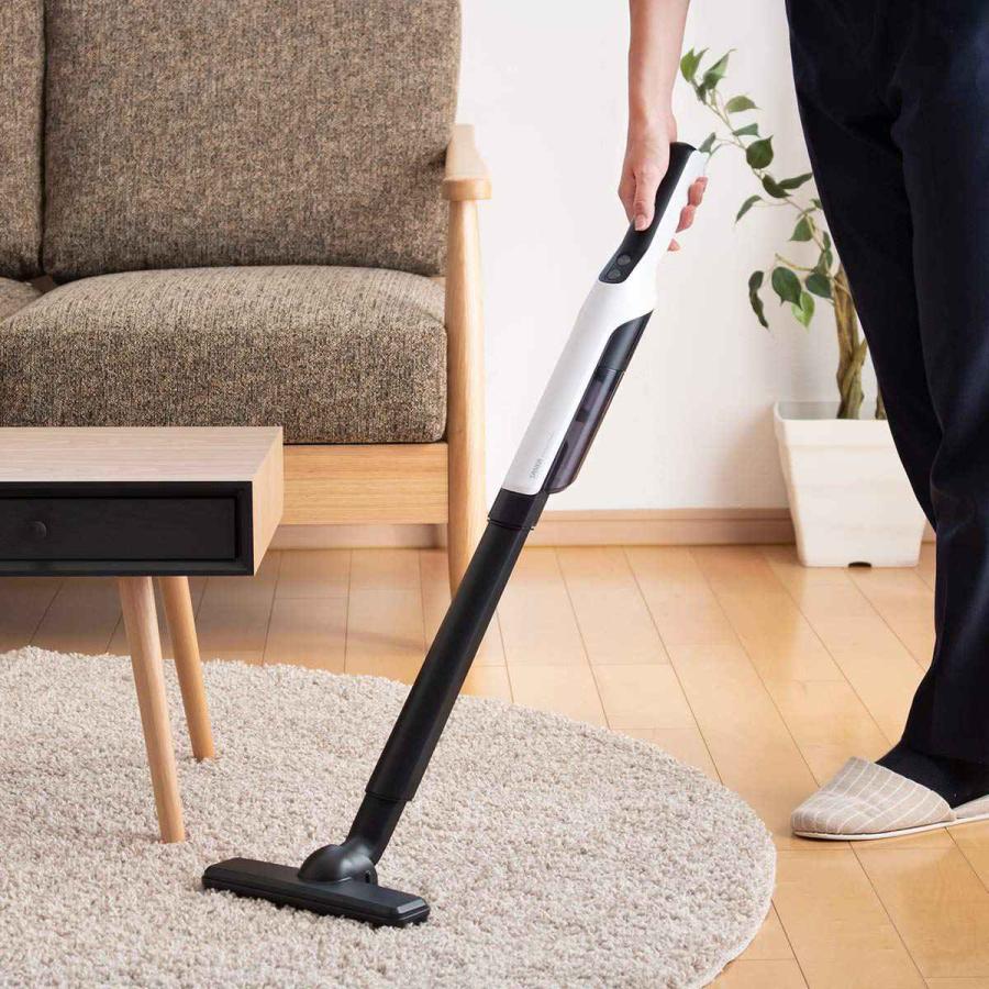 コードレススティッククリーナー ホワイト 充電器付き スティッククリーナー 充電式 （ スティック クリーナー 掃除機