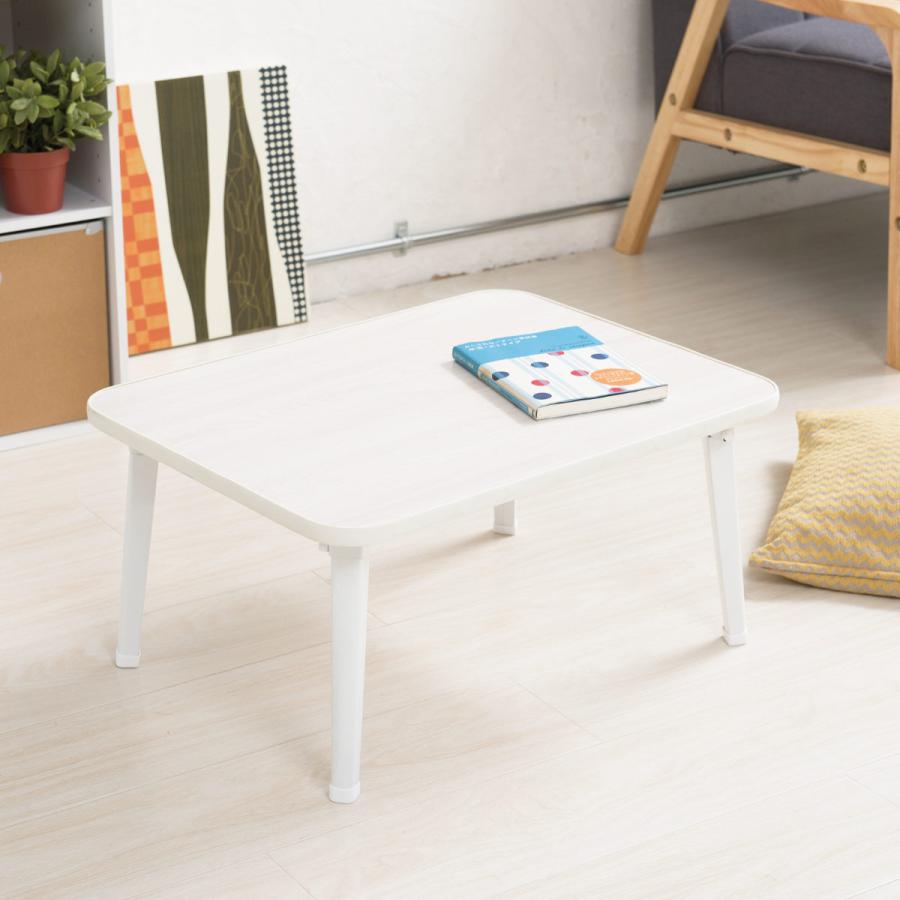 永井興産 折りたたみテーブル 幅60cm 木目調 （ ミニテーブル ロー