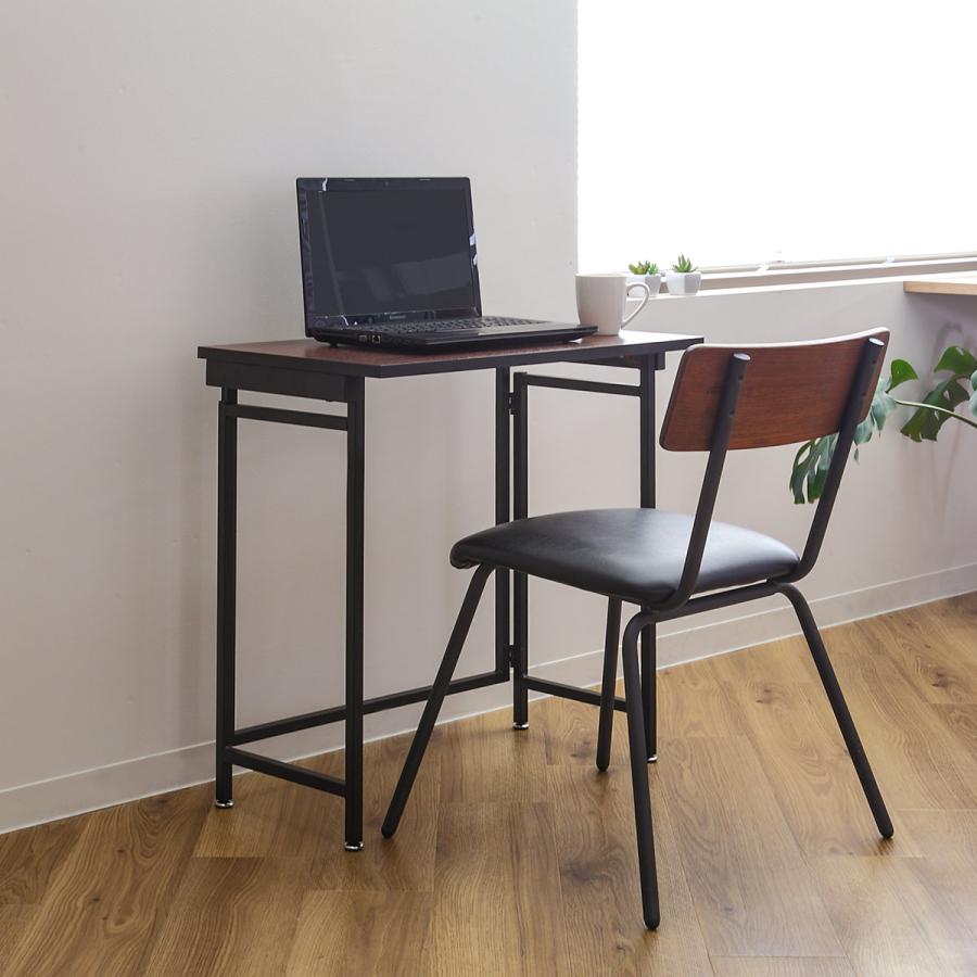 弘益 フォールディングデスク 幅70cm 折りたたみ 木目調 （ デスク 机