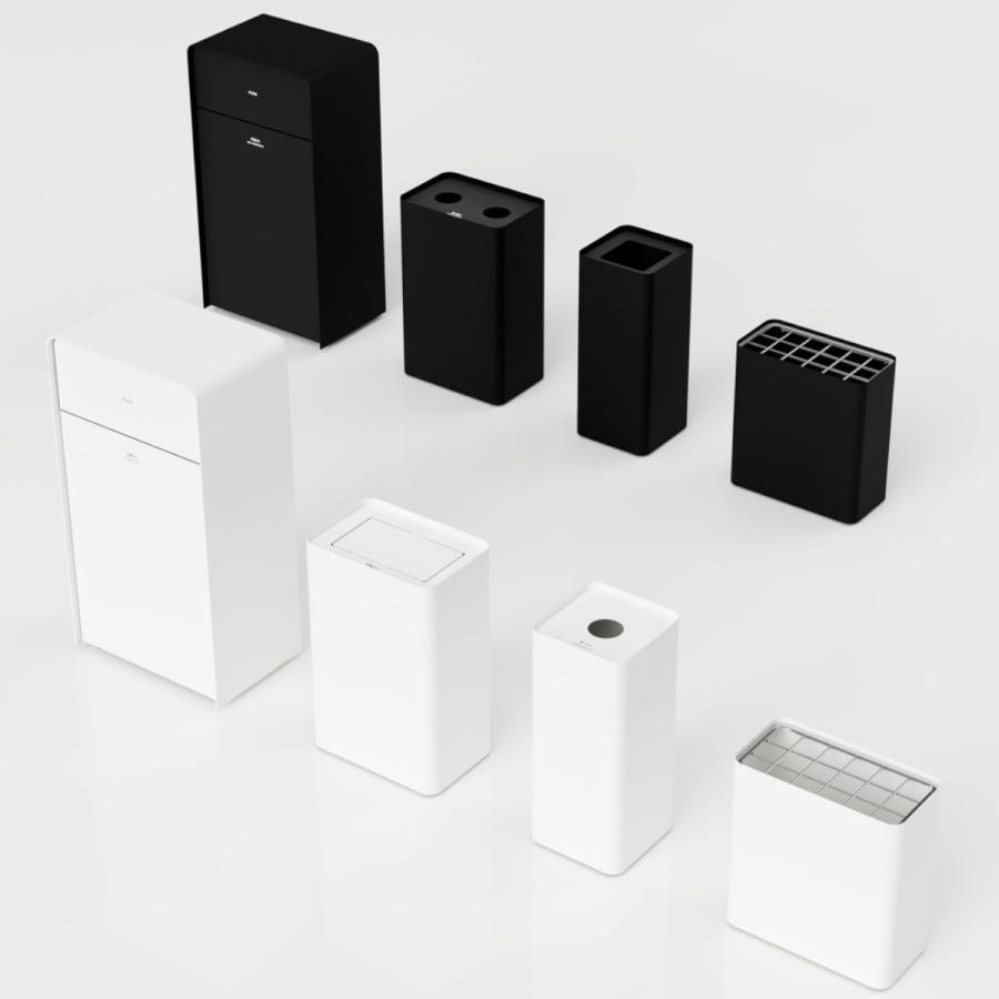 屋内用ゴミ箱 48L 回転蓋 ホワイト色 業務用ダストボックス 屑入