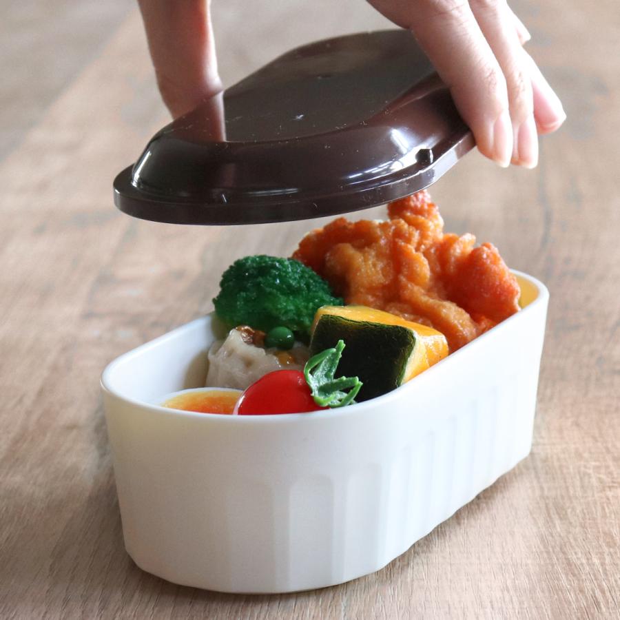 ナカノ 弁当箱 Potter 2段ランチボックス 640ml シルエット