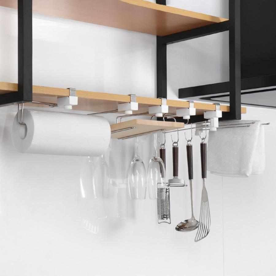 ワイングラスホルダー 吊戸下はさみ用ワイングラスホルダー （ 吊戸棚