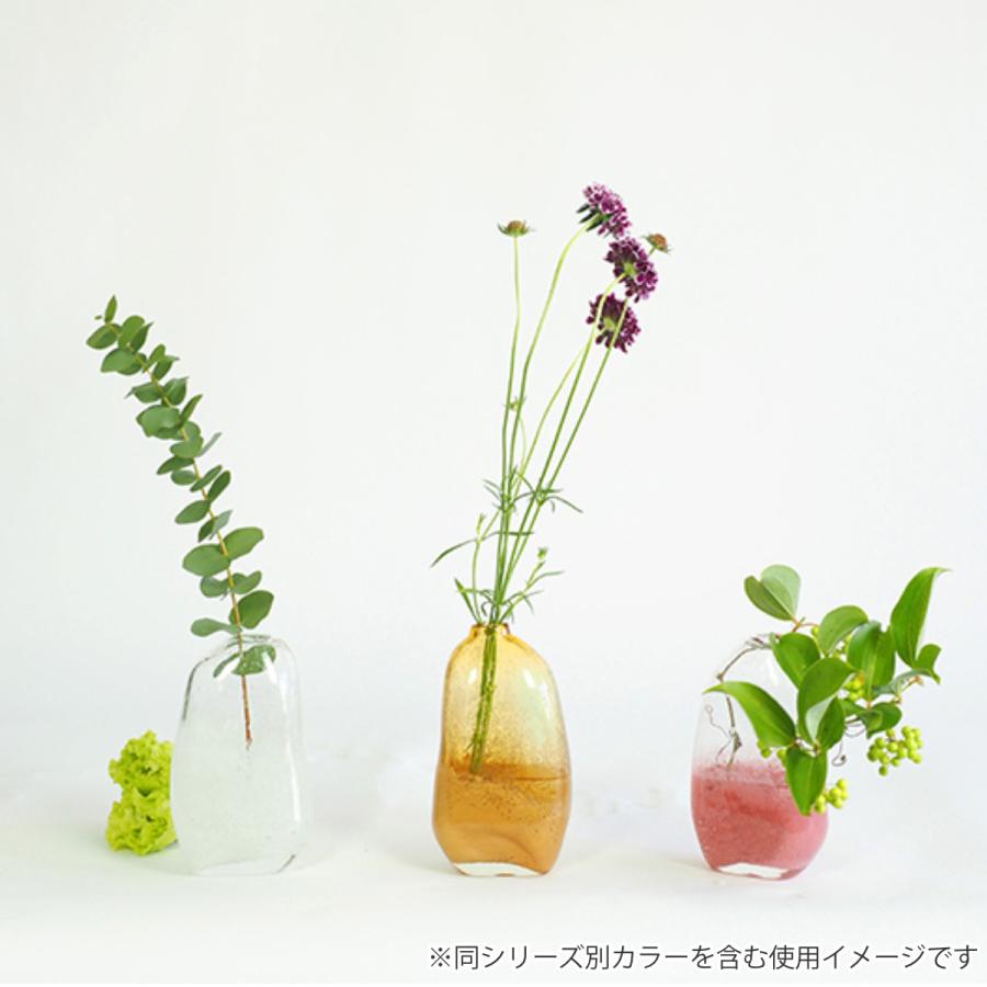 花瓶 DGマコベース 幅11.5×奥行7.5×高さ20cm クリアホワイト ガラス （ 花びん フラワーベース 花器 ガラス製 インテリア ）｜livingut｜12