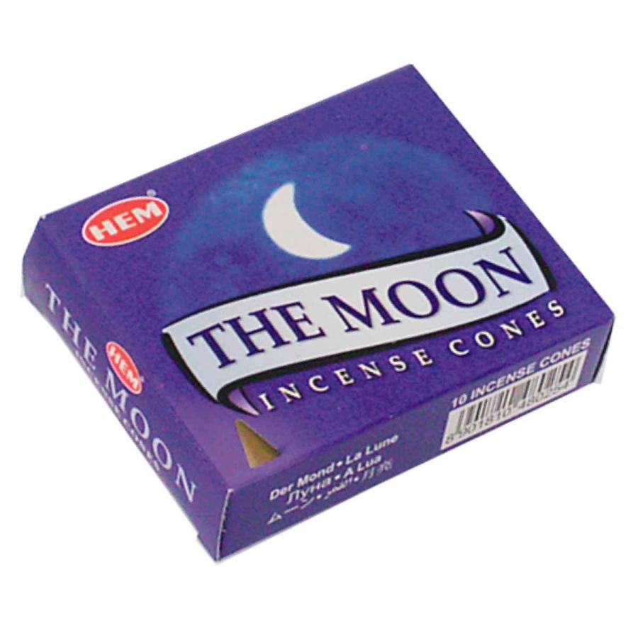 お香 HEM コーン ムーン （ ヘム インド インセンス 簡易皿付き コーン