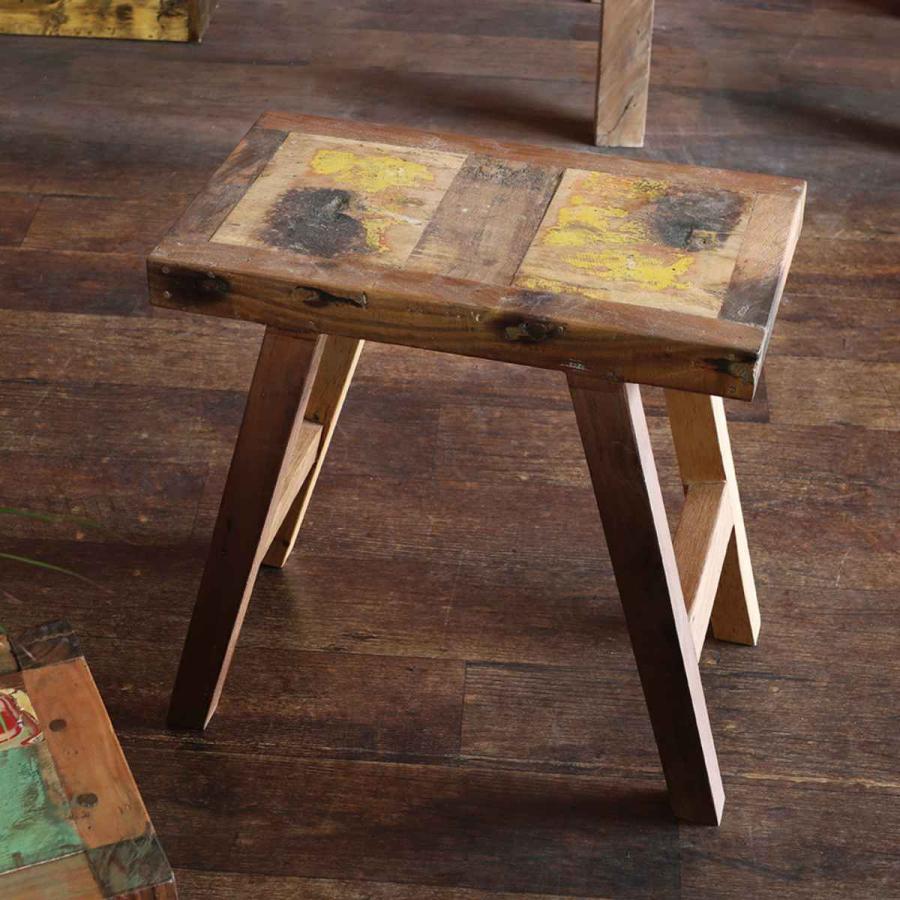 木製スツール/古材/アンティーク/ヴィンテージ台/ハンドメイド bd284f4a8cd67b8c53cdf43a3d7f9e